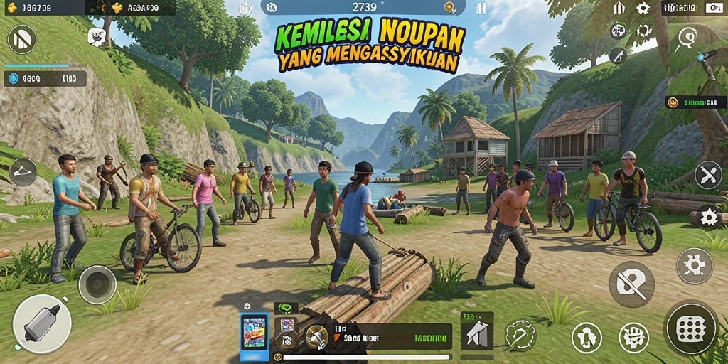 Tampilan gameplay menarik dari aplikasi simulasi 2739 yang penuh warna.