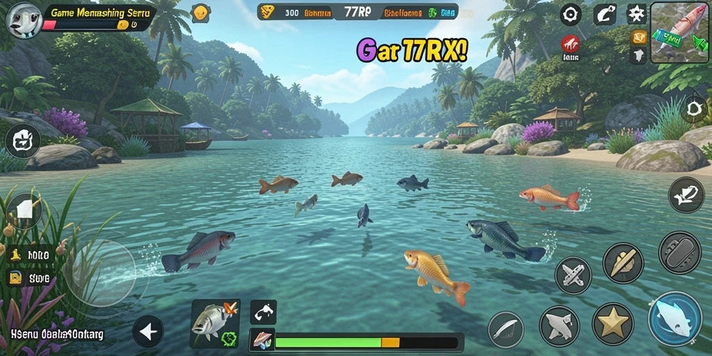 Tangkapan besar dalam permainan memancing 77RP.