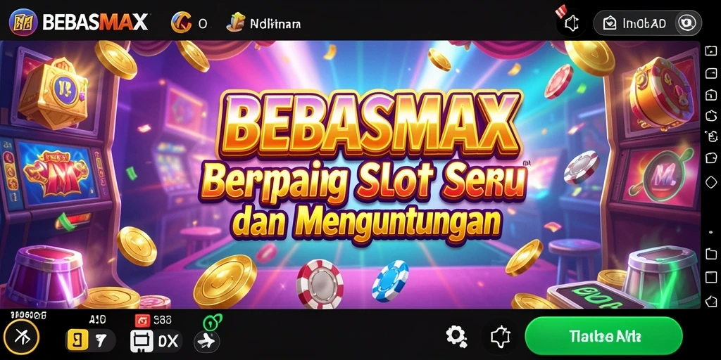 Screenshot gameplay BEBASMAX menampilkan aksi slot yang mendebarkan.