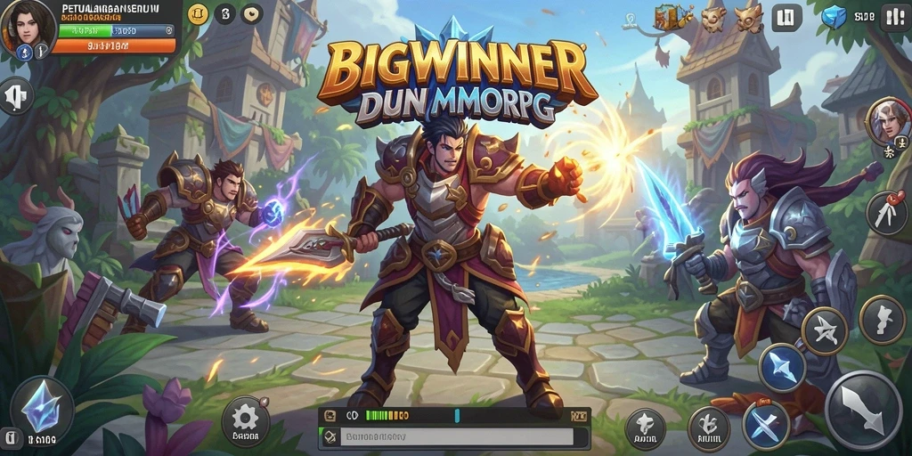 Tampilan gameplay menakjubkan dari BIGWINNER dalam dunia MMORPG.