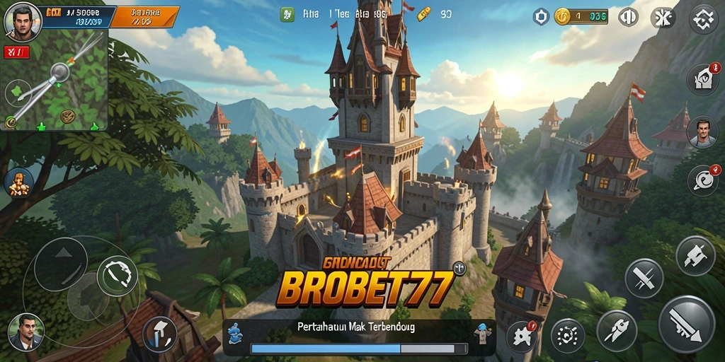 Gameplay menantang BROBET77 dalam pertahanan menara yang seru.