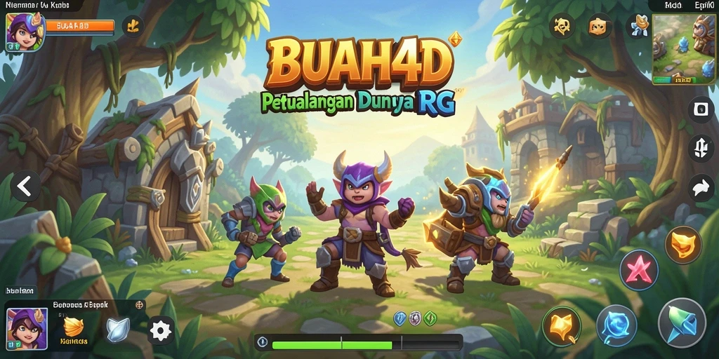 Tampilan gameplay menarik dari BUAH4D di dunia RPG.