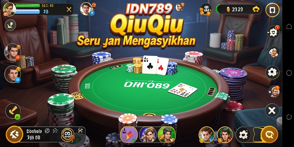 Tampilan utama gameplay QiuQiu yang seru di IDN789.