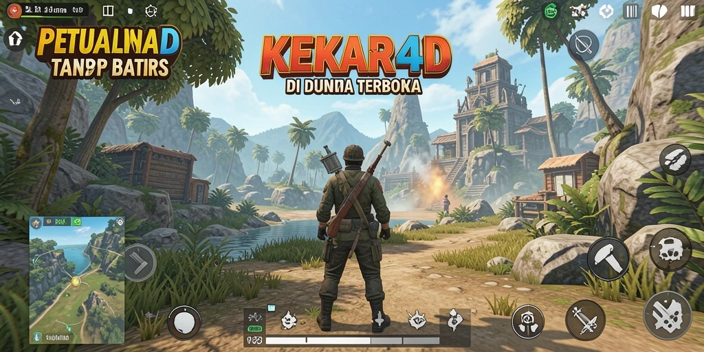 Gameplay KEKAR4D yang memukau dalam dunia terbuka.