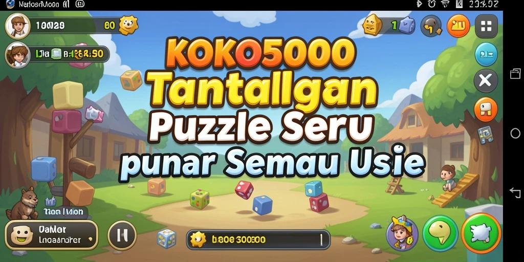 Screenshot gameplay KOKO5000 menampilkan tantangan puzzle yang menarik.