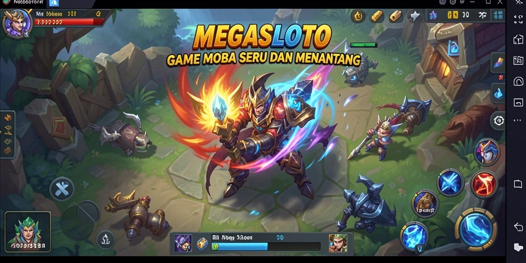 Tampilan menarik dari gameplay MEGASLOTO yang seru.