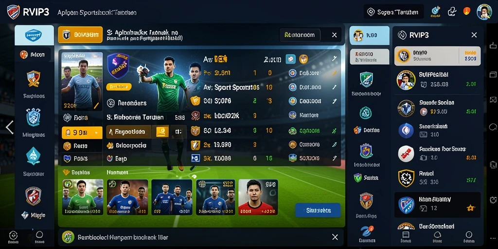 Tampilan screenshot utama RVIP3 dengan gameplay Sportsbook yang menarik.