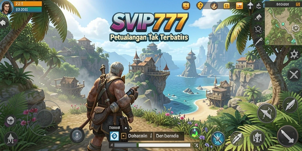 Screenshot gameplay SVIP777 menampilkan petualangan Open World yang menakjubkan.