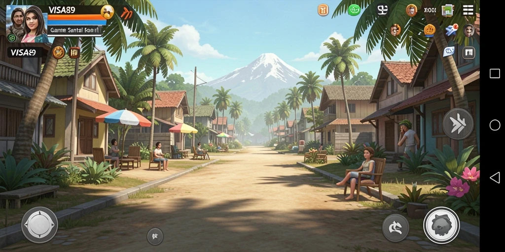 Screenshot gameplay menampilkan karakter lucu dan tantangan yang menarik.