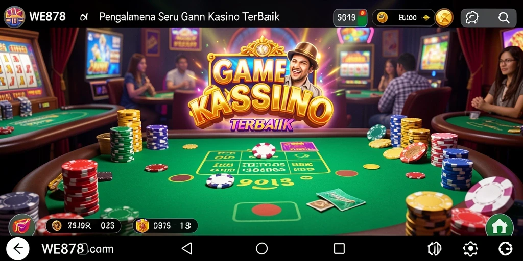 Tangkapan layar dari gameplay menarik WE878 yang menampilkan keseruan permainan Kasino.